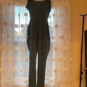 PrettyLittleThing Blue Denim Jumpsuit